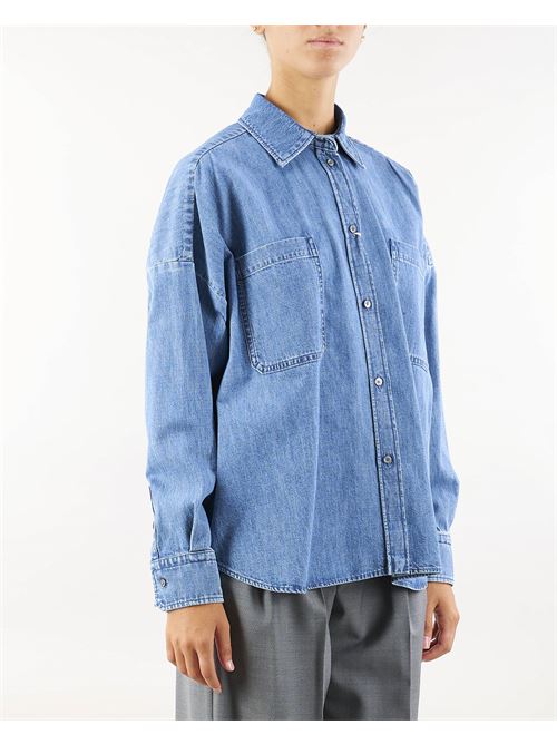 Camicia crop in denim di cotone Max Mara Weekend MAX MARA WEEKEND | Camicia | LANDA8